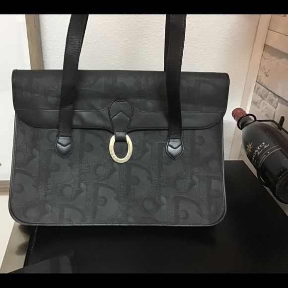 Christian Dior Trotter Monogrammed PVC Leather Shoulder Bag “RARE FIND” - Picture 2 of 16